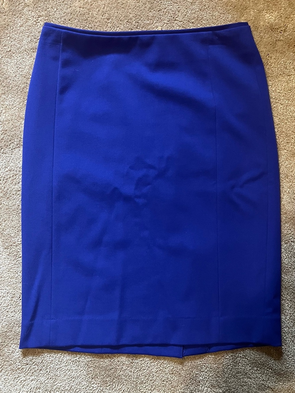H&M Royal Blue Exposed Zip Pencil Skirt - Size 6